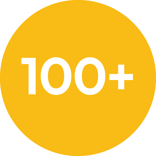 100+